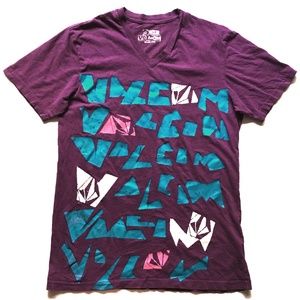 *3/$15* Purple & Turquoise Volcom Tee
